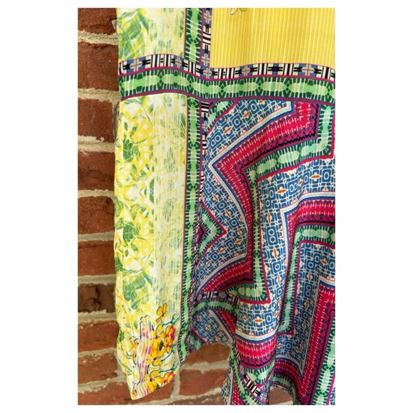 NWOT Anthropologie Bhanuni By Jyoti Mixed Print Beaded Top  Size XS - Picture 7 of 15